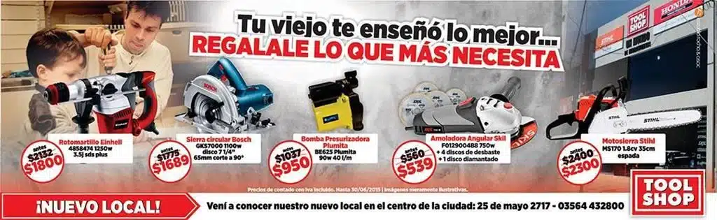 Tool-Shop y su promo del Día Del Padre