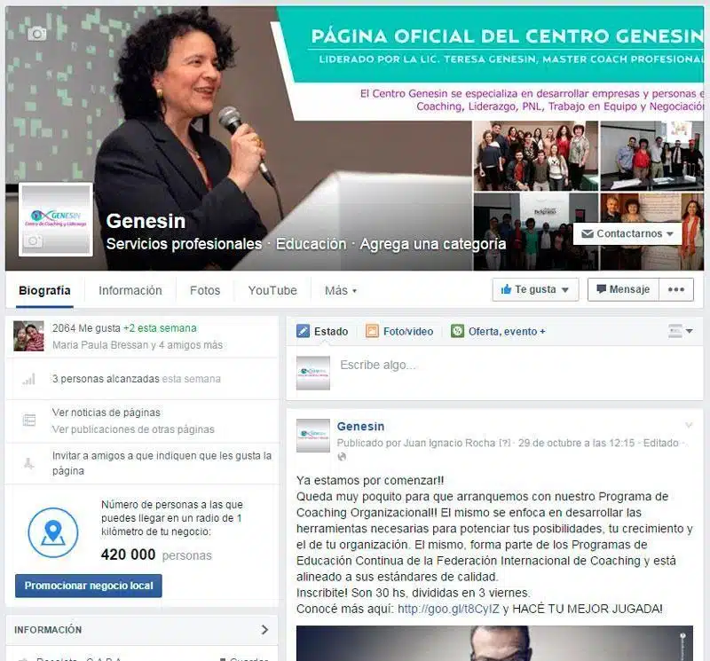 Genesin y un crecimiento constante en su red social