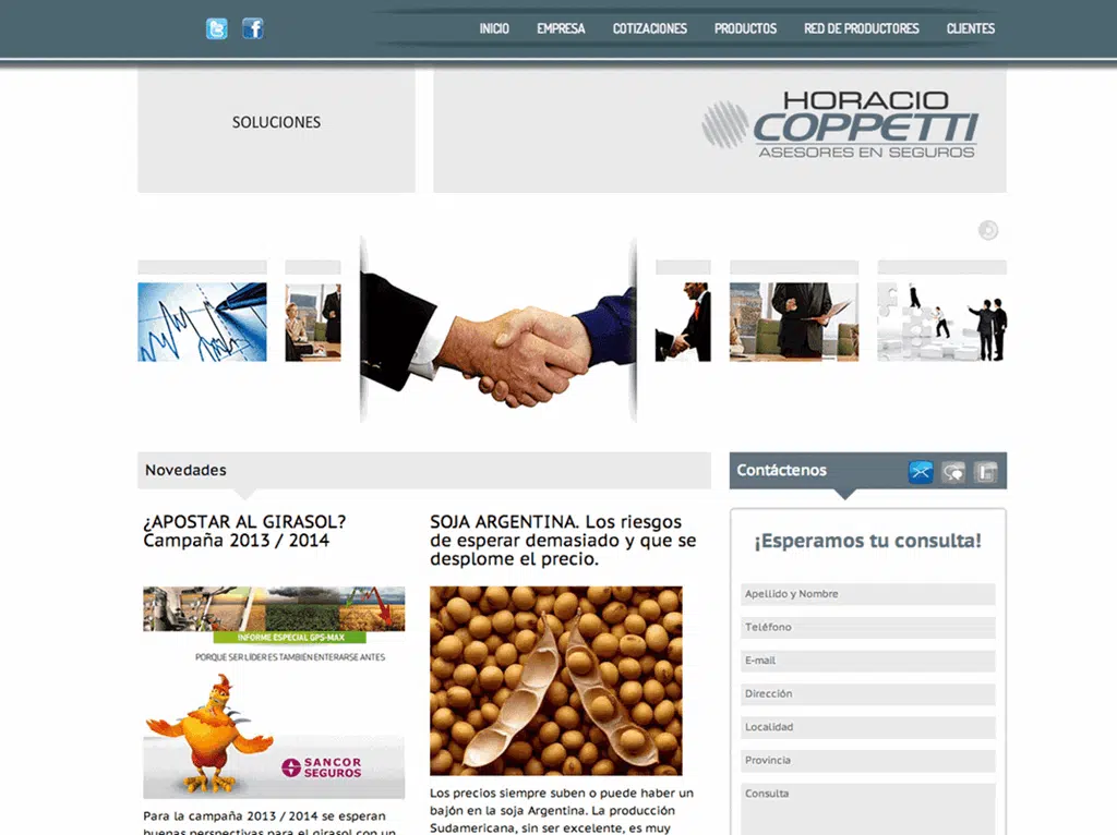 SITIO WEB HORACIO COPPETTI