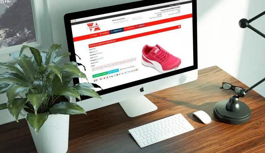 Nueva e-commerce de Jorojos deportes desplegada por Estudio Rocha y Asoc.