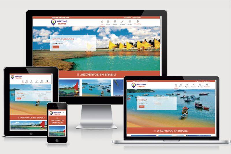 Diseñamos y desarrollamos el nuevo sitio web para la agencia de viajes Meeting Travel