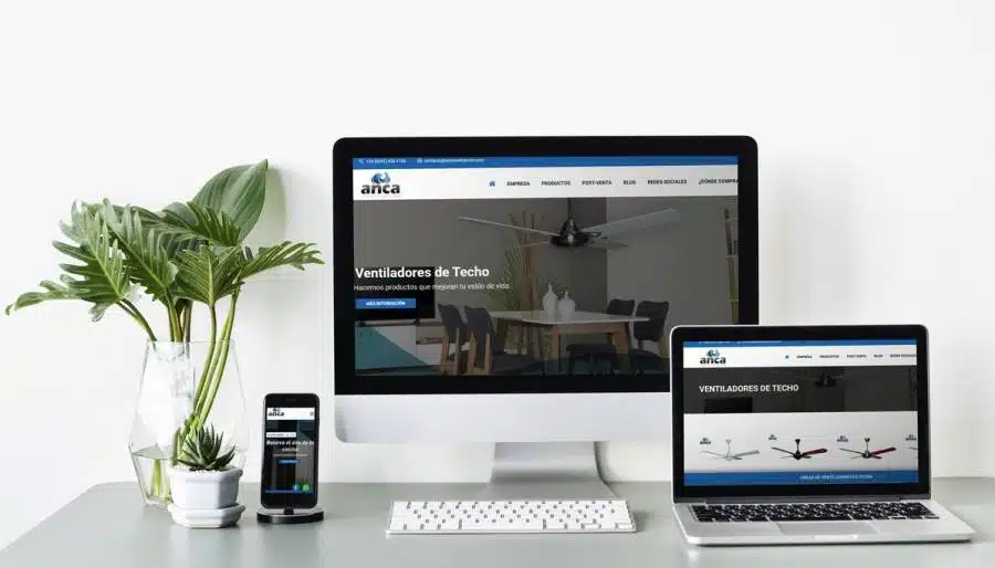Desarrollo web para Anca Ventilación