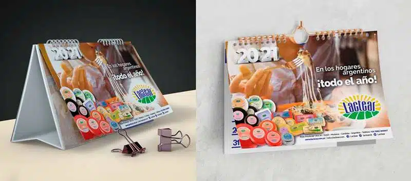 Diseñamos los nuevos almanaques de Lactear 2021