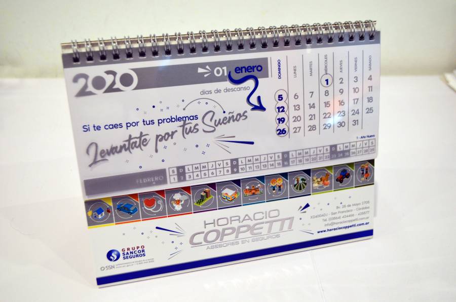 Diseñamos el calendario 2020 para Horacio Coppetti