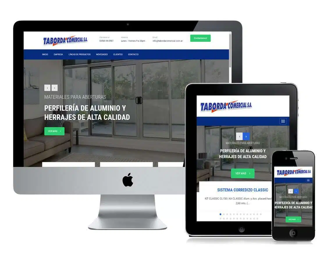 Nuevo sitio web Taborda Comercial