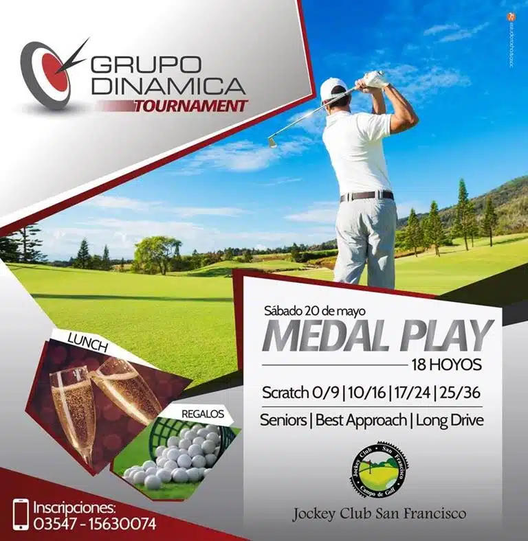Dinámica proyecta su primer torneo de golf.