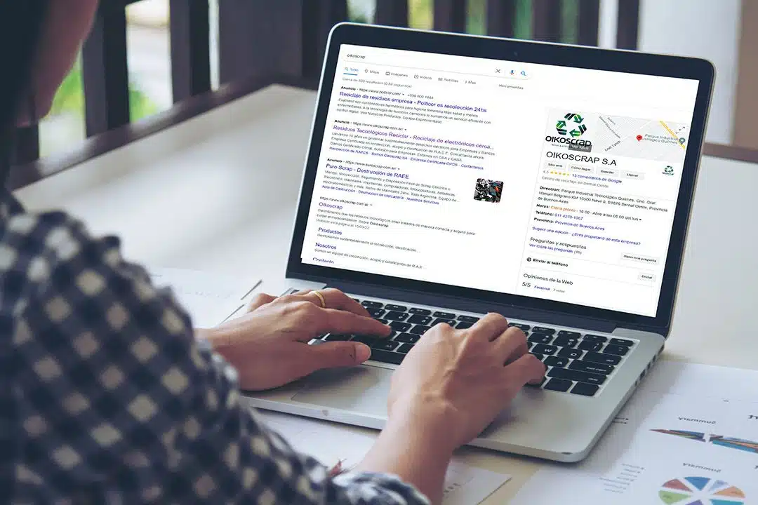 Campaña de Performance en Google Ads para Oikoscrap SA