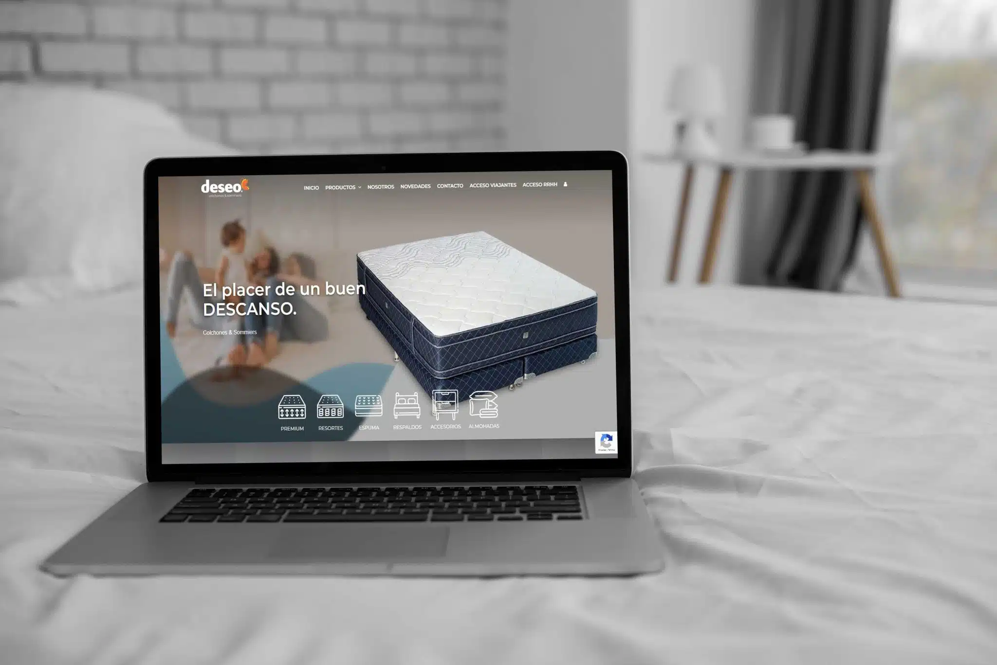 Nuevo Sitio Web para Deseo Colchones