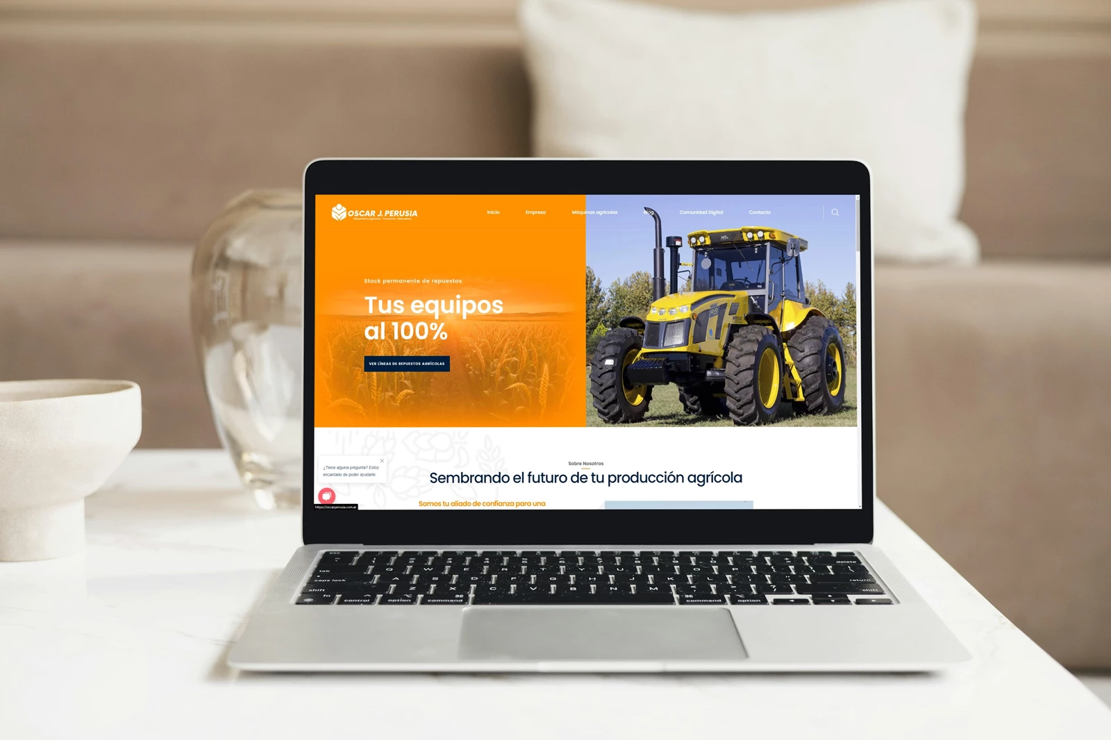Sitio Web para Oscar Perusia – Maquinaria Agrícola
