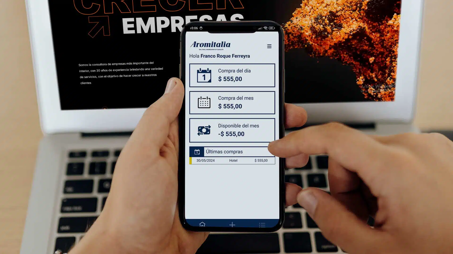 Desarrollo de Aplicación Móvil para AROMITALIA: Solución Integral para Viáticos y Compras